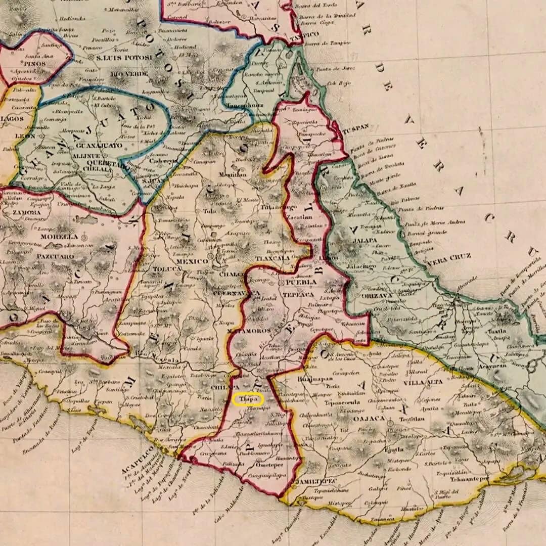 Estado de Puebla en el Siglo XIX.